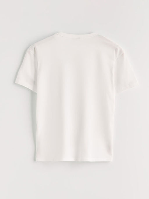 Bisiklet Yaka Bask?l? Erkek ?ocuk Ti??rt