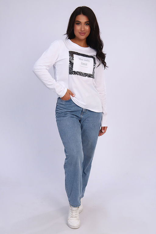 Футболка 55062 с дл. рукавом - Натали фото 4