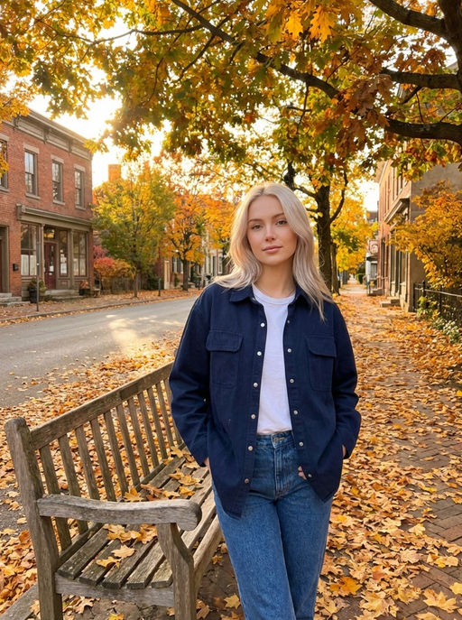 K13307 Джинсовая рубашка ТМ_СИНИЙ