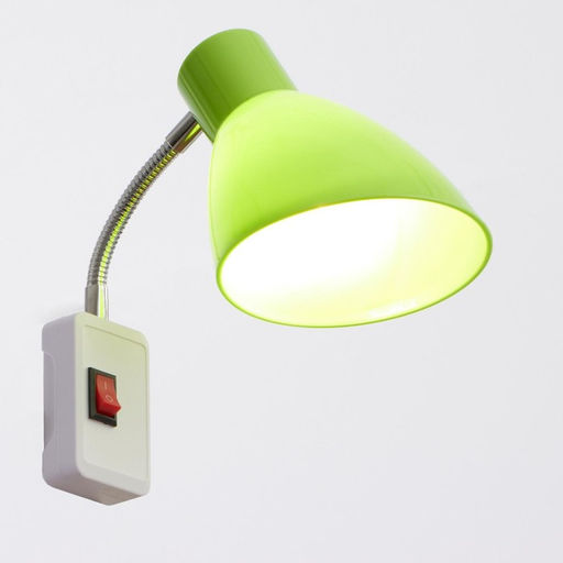 Бра в розетку «Классика» 1×10 Вт Е27 зеленый 10×14.5×25 см