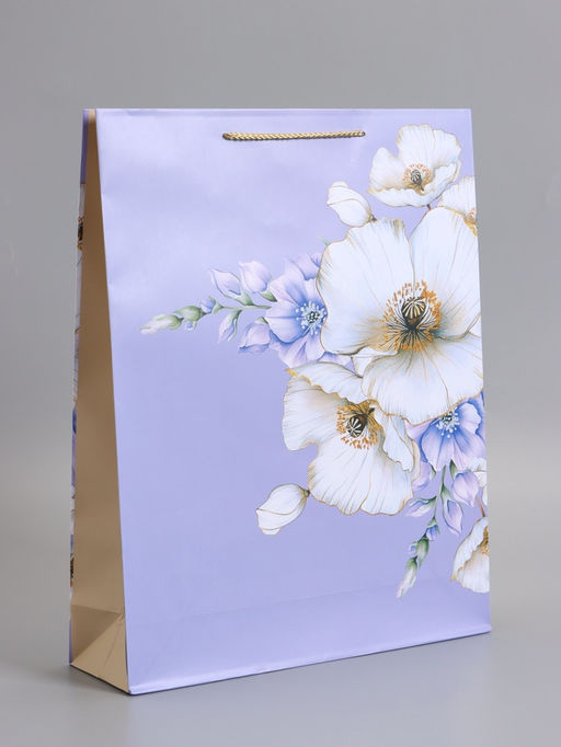 Пакет подарочный ламинированный «Счастье», 33×42.5×10 см