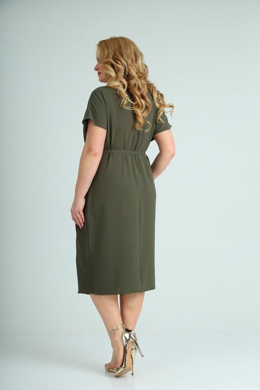 Платье Diamant 1658 олива  фото 2