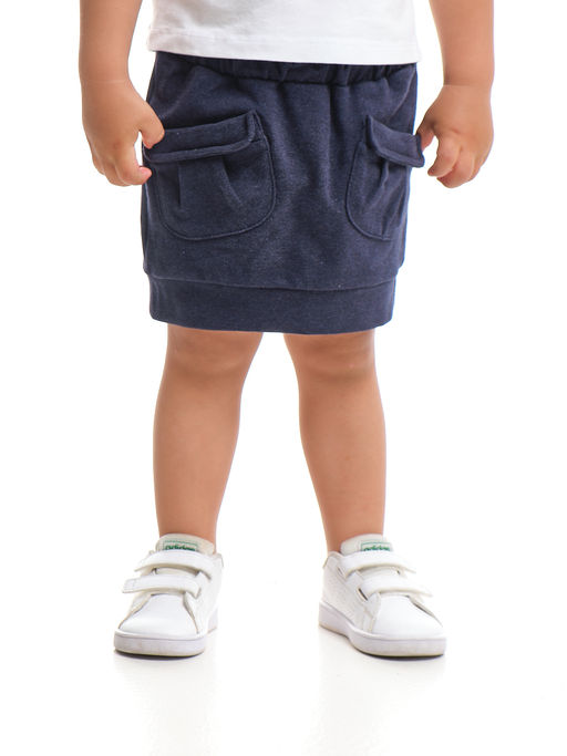 Юбка с карманами UD 1230 синий - Mini maxi фото 2