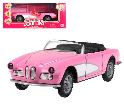 Технопарк. Модель "Кабриолет Barbie" 12 см, металл, свет-звук, инерция, двери арт.2302C0091-R