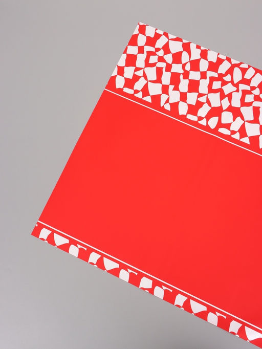 Цена за 20 шт. Пленка флористическая для цветов, красная, 57×57 см