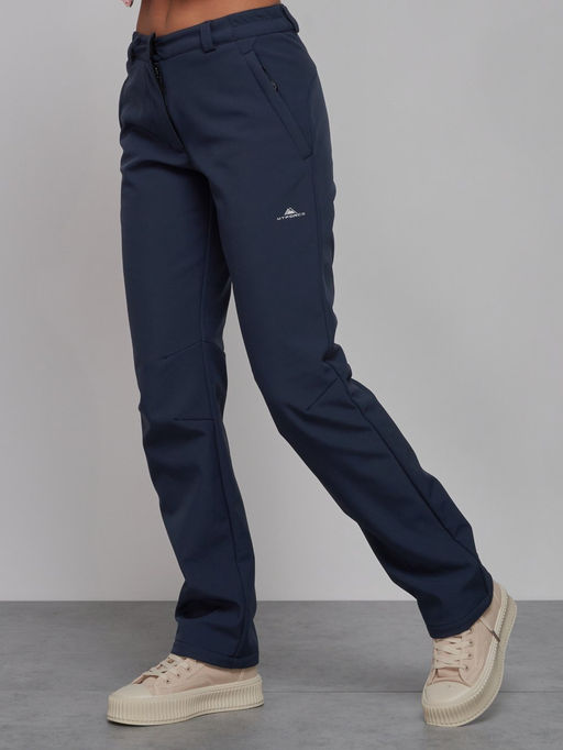 Брюки спортивные софтшелл MTFORCE женские синего цвета 2410S  фото 9