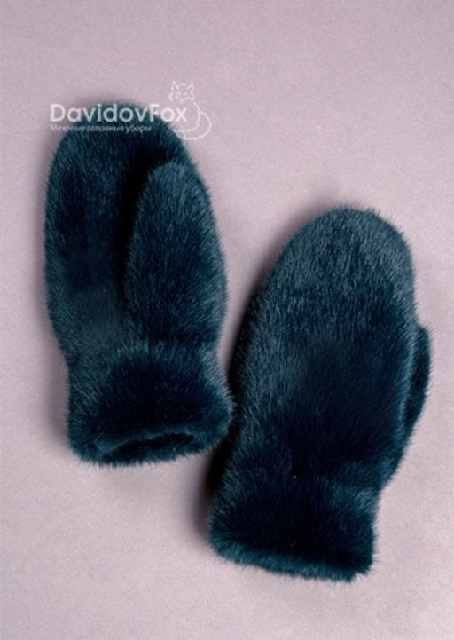 Варежки экомех изумруд