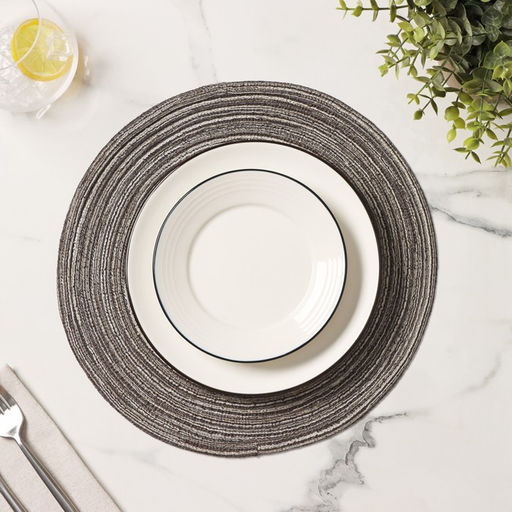 Салфетка сервировочная на стол Доляна Дуо, d=30 см, цвет коричневый  фото 6