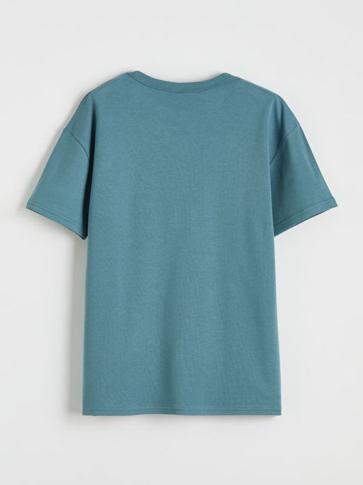 Yaz? Bask?l? Erkek ?ocuk Ti??rt