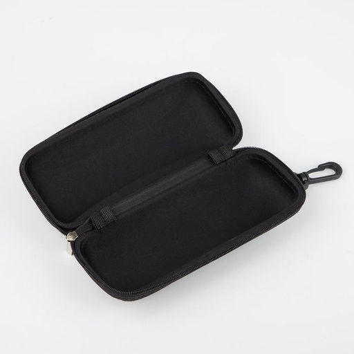 Футляр для очков на молнии, 16,5 5,5 6,5 см, с карабином, цвет чёрный - Simaland фото 3