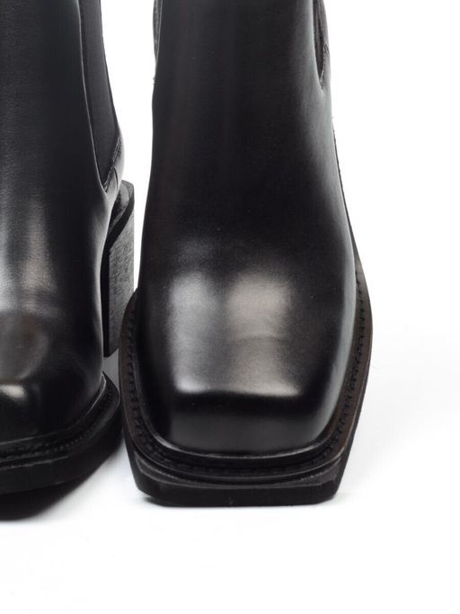 01-E21B-1A BLACK Ботинки демисезонные женские (натуральная кожа, байка) - Фабричный китай фото 16