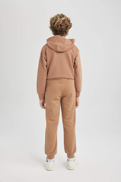 Спортивные брюки для мальчиков с принтом и эластичным карманом на шнуровке на талии - Defacto фото 6