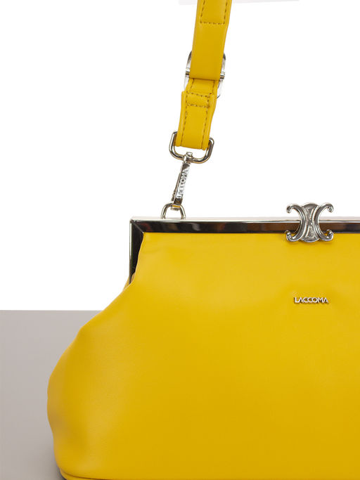 LACCOMA сумка Фиона-Ф826-желтый эко кожа хлопок  фото 3