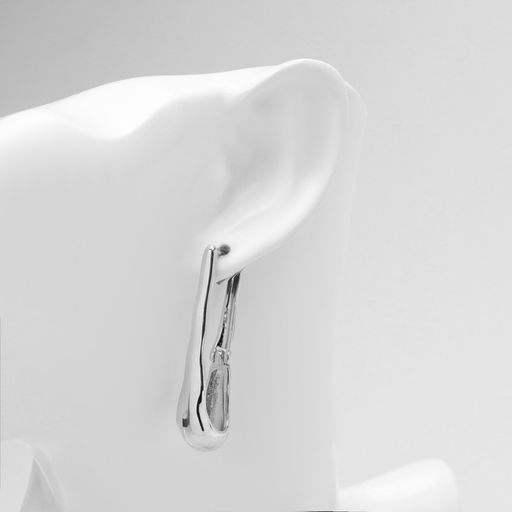 Серьги металл Богема бриз, цвет серебро - Qf фото 3