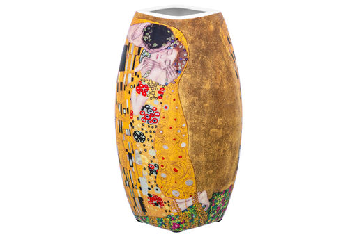 Ваза 1,5 л 11*11*21 см "Поцелуй" квадрат, NEW BONE CHINA