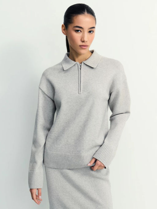 Джемпер поло с молнией / Zarina