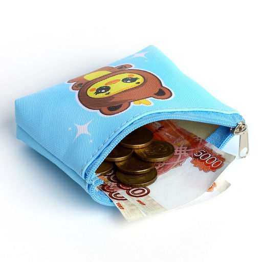 Цена за 4 шт. Кошелёк детский для девочки «Милые зверята», МИКС