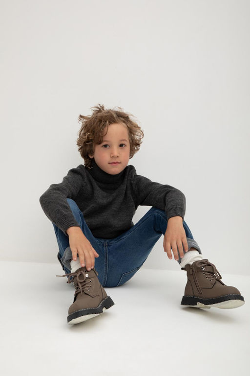 Джемпер Crockid КВ 30148/ш полушерсть серый для мальчика  фото 5