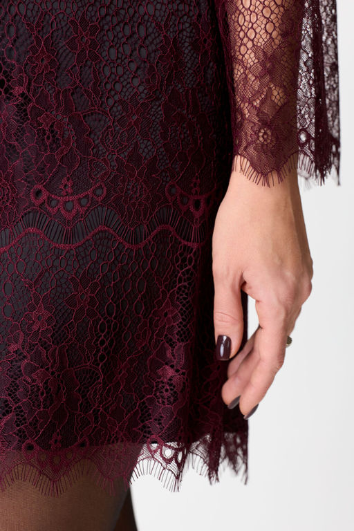 Платье Anastasia Mak 1188 бордо  фото 5