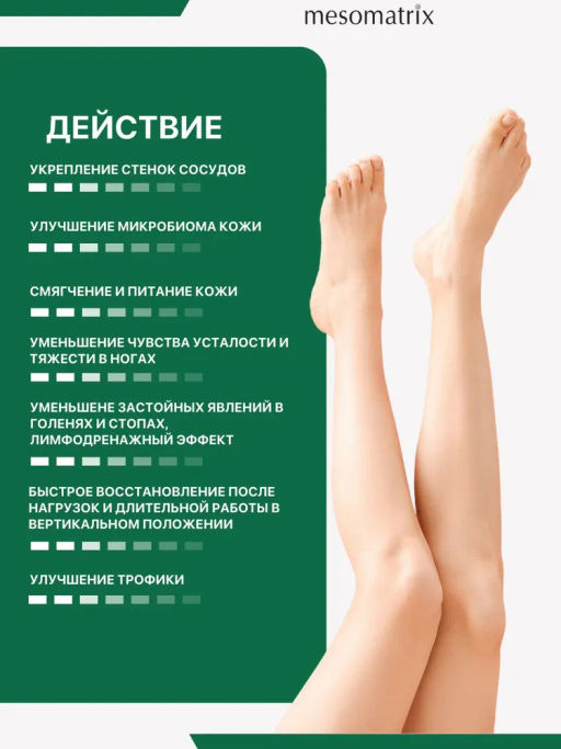 ANGIO TONUS CRYO GEL, гель для ног тонизирующий и сосудоукрепляющий - Mesomatrix фото 5