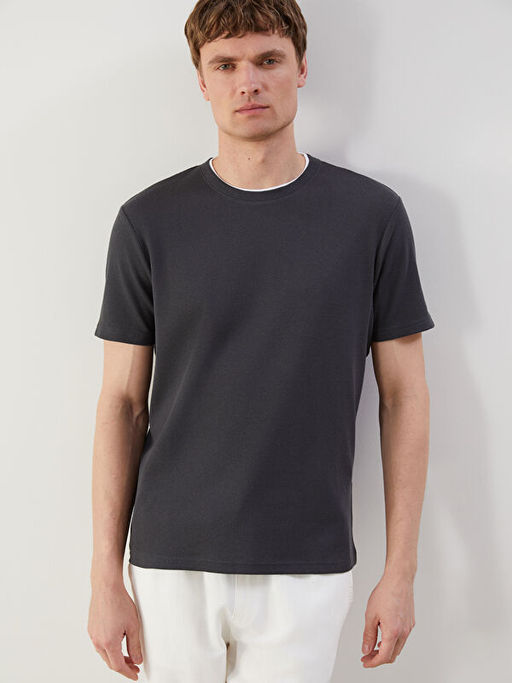 Bisiklet Yaka D?z Erkek Ti??rt