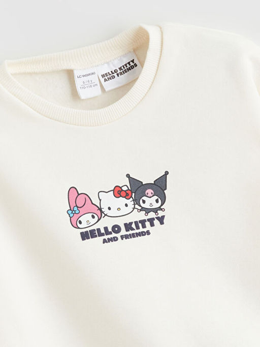 Bisiklet Yaka Kuromi Bask?l? K?z ?ocuk Sweatshirt