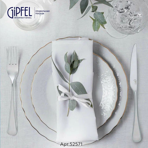 СПЕЦЦЕНА МАЯ! 52571 GIPFEL Набор столовых приборов NORBERY 24 пр. Материал: нерж.сталь 18/10. - Werner фото 5