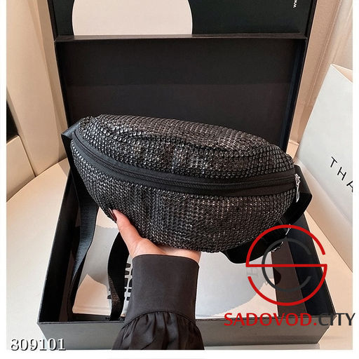 Сумка на пояс усыпанная камнями - Bruno фото 7