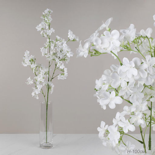 Цветок искусственный Сакура белая 100 см / RF-1562 /уп 200/400/ - ГалеонТрейд фото 5