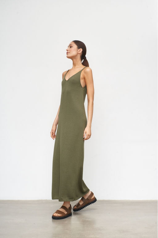 Платье Cotton Khaki - Erist store фото 3