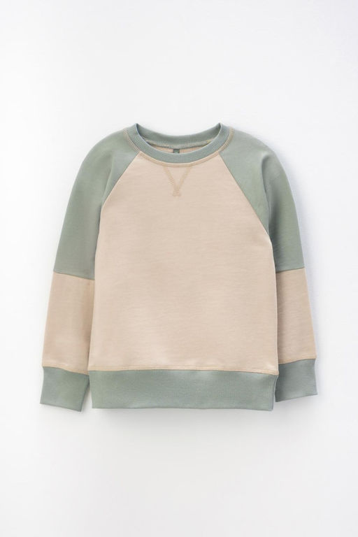 КР 302161-1/темно-бежевый джемпер (свитшот) для мал