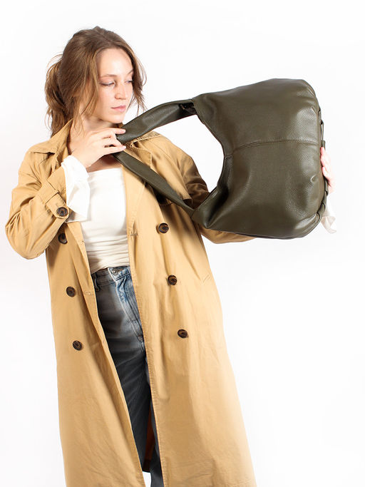 LACCOMA сумка Элизабет-Y2005-оливковый эко кожа хлопок