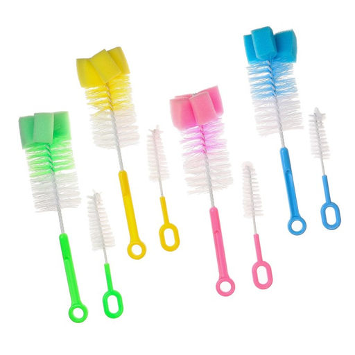 Цена за 2 шт. Набор ёршиков для бутылочек и сосок Крошка Я, МИКС