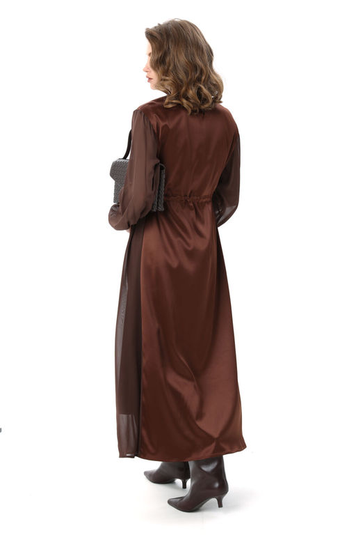 Платье NIKVA н991-2 шоколад  фото 4