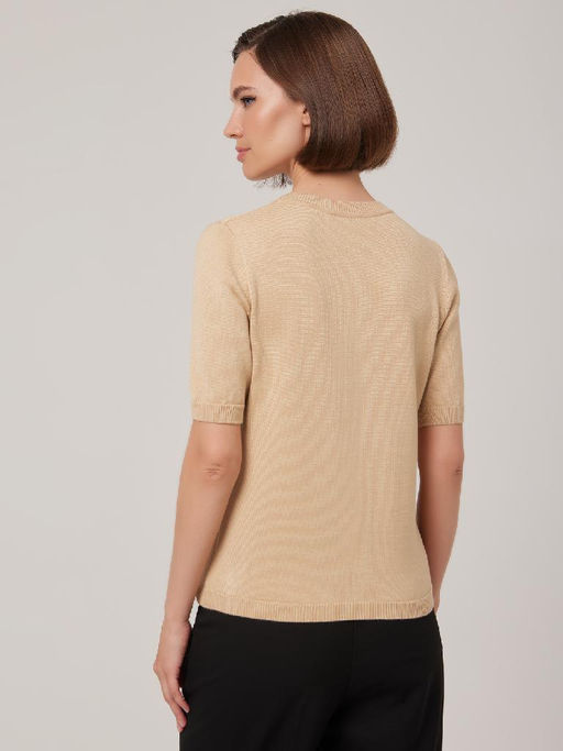 Футболка женская 1231152001 beige - Eleganzza фото 3