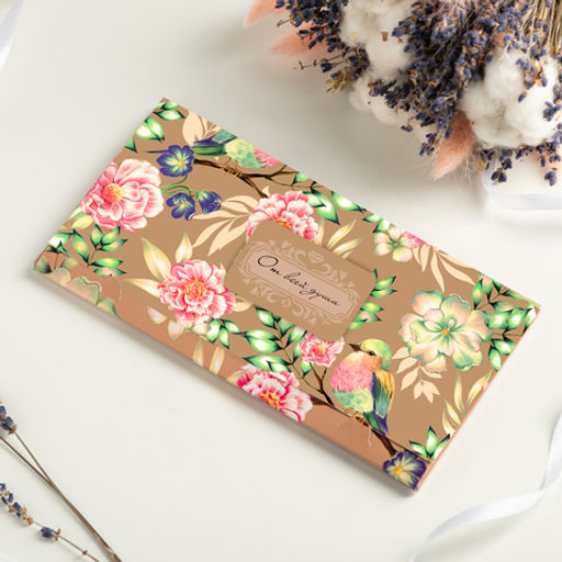 Конверт для денег "От всей души (цветы и птицы)"