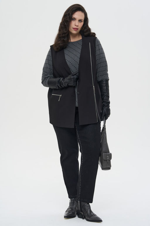 Джемпер Диагонали серый - Intikoma фото 10