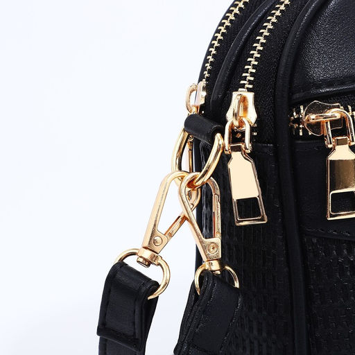 Сумка кросс-боди на молнии, цвет чёрный - Simaland фото 5