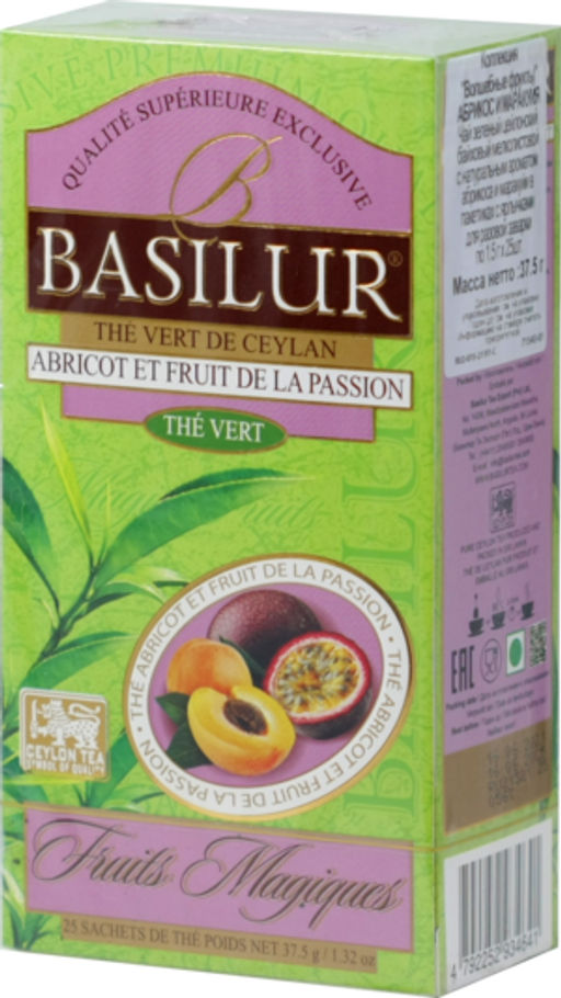 BASILUR. Волшебные фрукты. Абрикос и маракуйя карт.пачка, 25 пак.