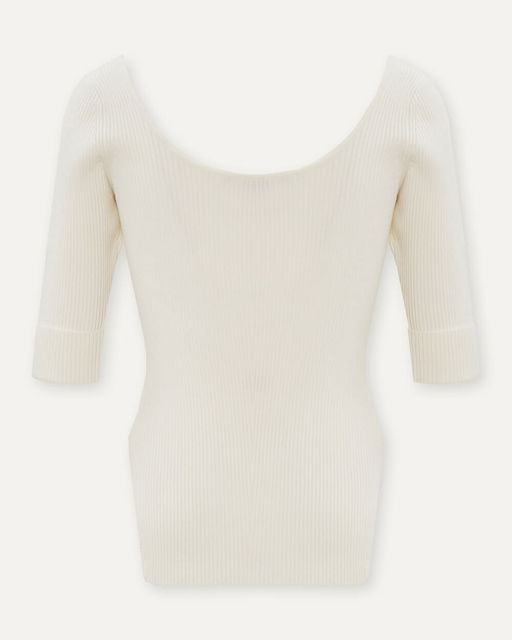 Приталенный джемпер в тонкий рубчик - Incity фото 3