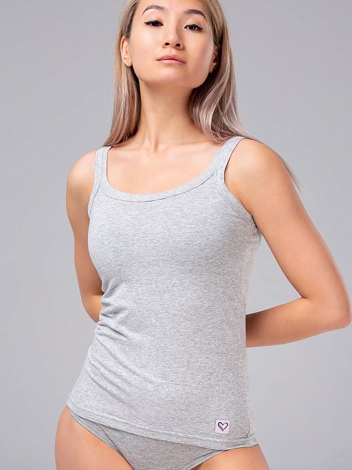 Майка Opium М-1 серый меланж