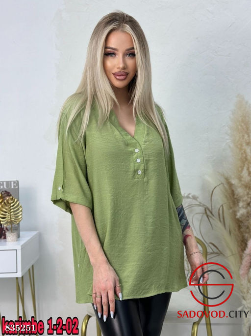 Рубашка женская однотонная - Bruno фото 3