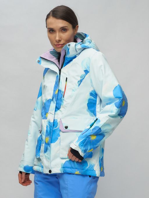 Горнолыжный костюм женский синего цвета 020231S - Chunmai фото 9