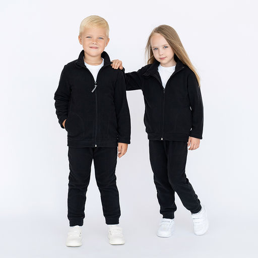 Костюм детский флисовый черный 762(ш) (110, 60)