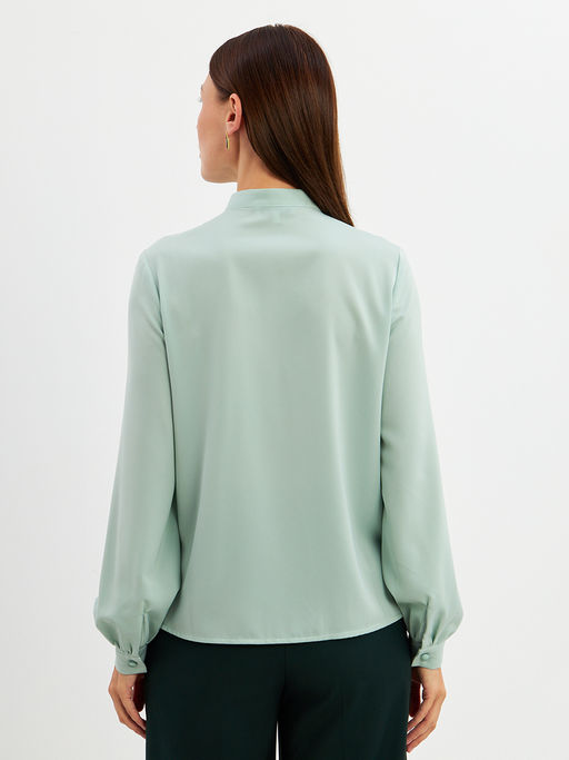 Блузка с рюшами OD-976-3 зеленый