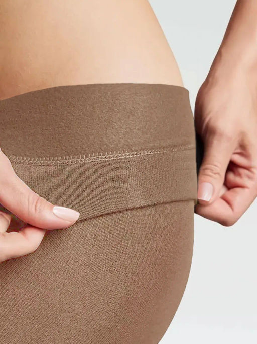 Колготки женские теплые с флисом TEATRO ICE STYLE 240 den темно-бежевый  фото 7