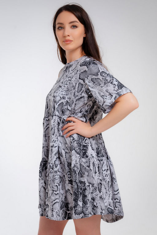 Платье женское из кулирки Бохо кобра