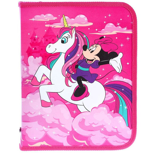 Папка пластиковая для тетрадей А5, на молнии, Минни Маус - Disney фото 2