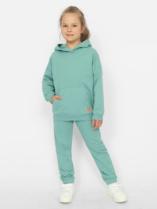 CRB wear/CWKG 90201-39 Костюм для девочки (толстовка, брюки),морская волна/Ex.Cherubino  фото 3