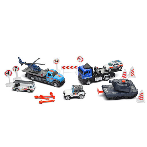 Набор машин "Полицейские службы" металл, в коробке